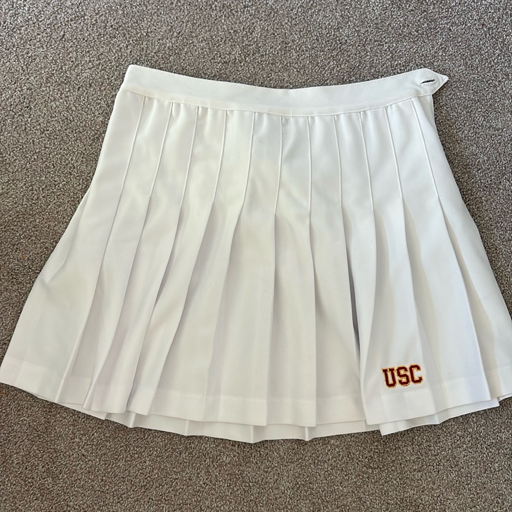 USC Hype and Vice White Pleated Skirt